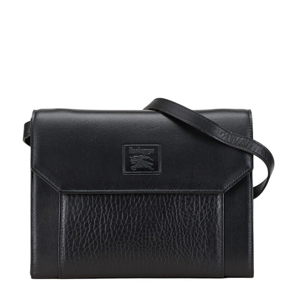 Burberry crossbody shoulder bag black leather